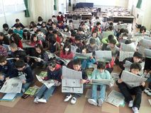 記者の仕事学ぶ／宇都宮市簗瀬小
