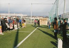 Ｇゴルフ大会の会場で交通講話