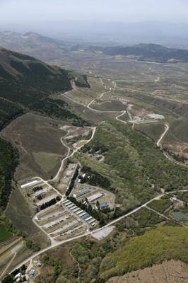 　砲弾破裂事故のあった大分県の日出生台演習場＝２１日