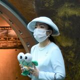三笠宮瑶子さま来県　国体卓球を観戦　なかがわ水遊園視察