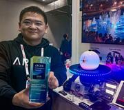 福島の企業が水上ドローン展示