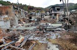 大火災の大分、市道の拡幅を検討