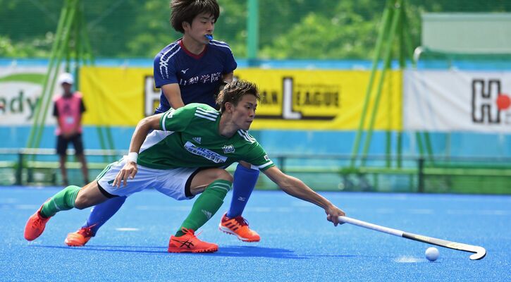 今季９得点を挙げたリーベのエース加藤＝７月10日のＲＳ山梨学院戦より