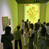 いよいよきょう７日まで　栃木県立美術館「動くゴッホ展」　駐車場の混雑も、公共交通機関で来館を