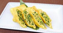 ニラの美味しさたっぷり詰め込みました油揚げで作るニラ餃子