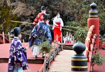 神橋　すす払い