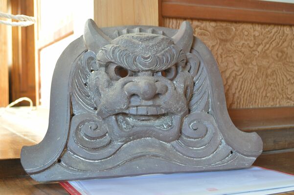 山上さんが制作した鬼瓦