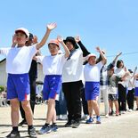 大田原「湯津上小」で第１回運動会　３小学校統合で開校記念　晴天の下、児…