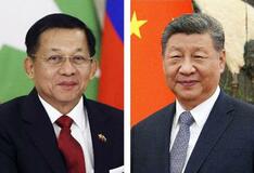 中国、親軍政権トップ歓迎