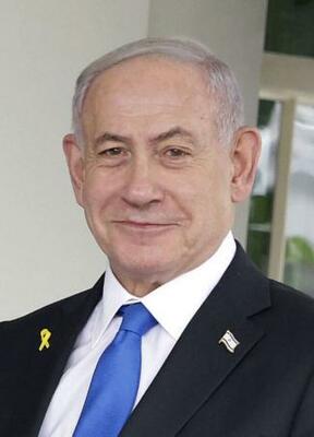 イスラエルのネタニヤフ首相(ゲッティ=共同)