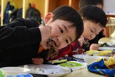 「やわらかくておいしい」　園児がＡ５ランクの那須和牛に舌鼓　那須塩原で…