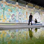 フレスコ画、秋の公開制作始まる 今年で20年目「新しいアイデアも」 佐…