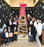 ＪＲ足利駅のツリー装飾