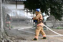 火災から文化財守れ　