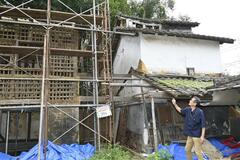 タバコの葉の乾燥施設