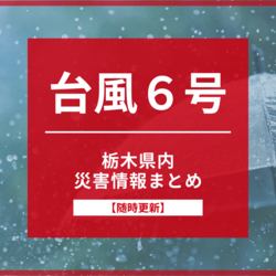 【台風６号】栃木県内の臨時休業、被害・避難情報まとめ《随時更新》
