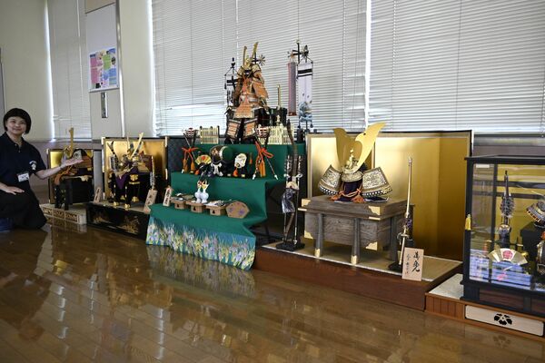 ふしぎの船に展示されているかぶと飾り