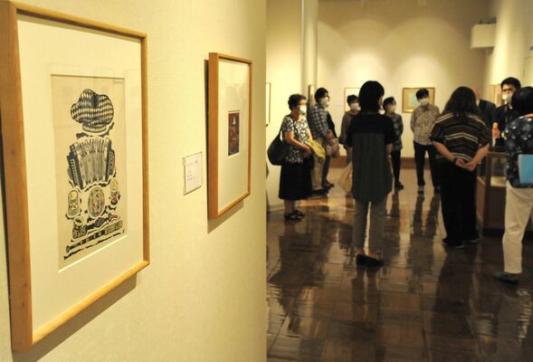 音楽をテーマにした作品などが並ぶ企画展