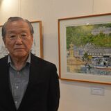 傘寿迎え版画展　足利の人見さん　風景や植物など力作16点展示