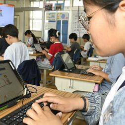 タイピング力の育成に注力　下野市教委　学習用タブレットの活用幅拡大へ