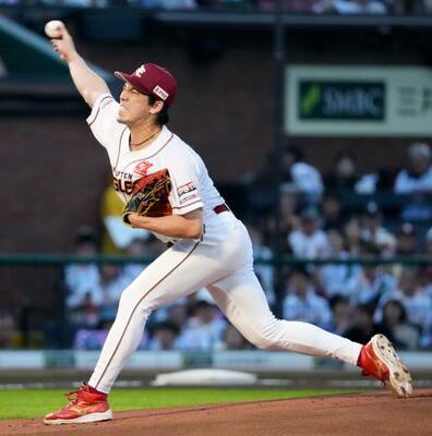 　日本ハム戦に先発した楽天・前田健＝楽天モバイルパーク