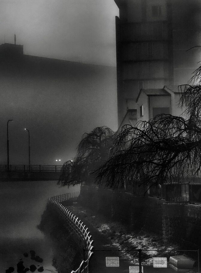 金賞に選ばれた古内さんの作品「夜明け前」