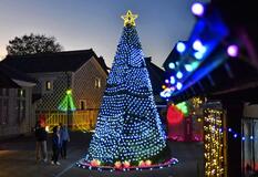 伝統の建築物 Ｘマスの輝き