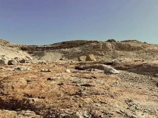 火星のような露岩域＝2022年１月、南極