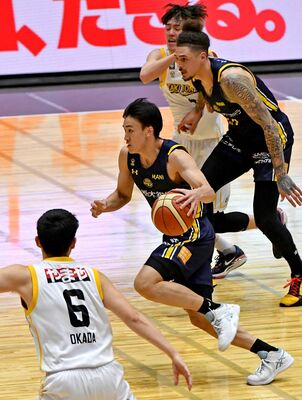 攻守に躍動しチームに新風を吹き込んでいる高島＝１月１１日の仙台戦より