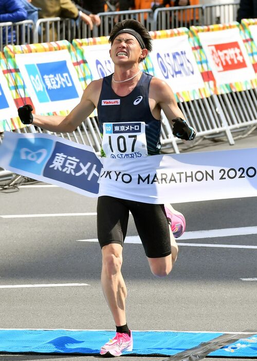 那須塩原Ａの高久龍（2020年の東京マラソン）