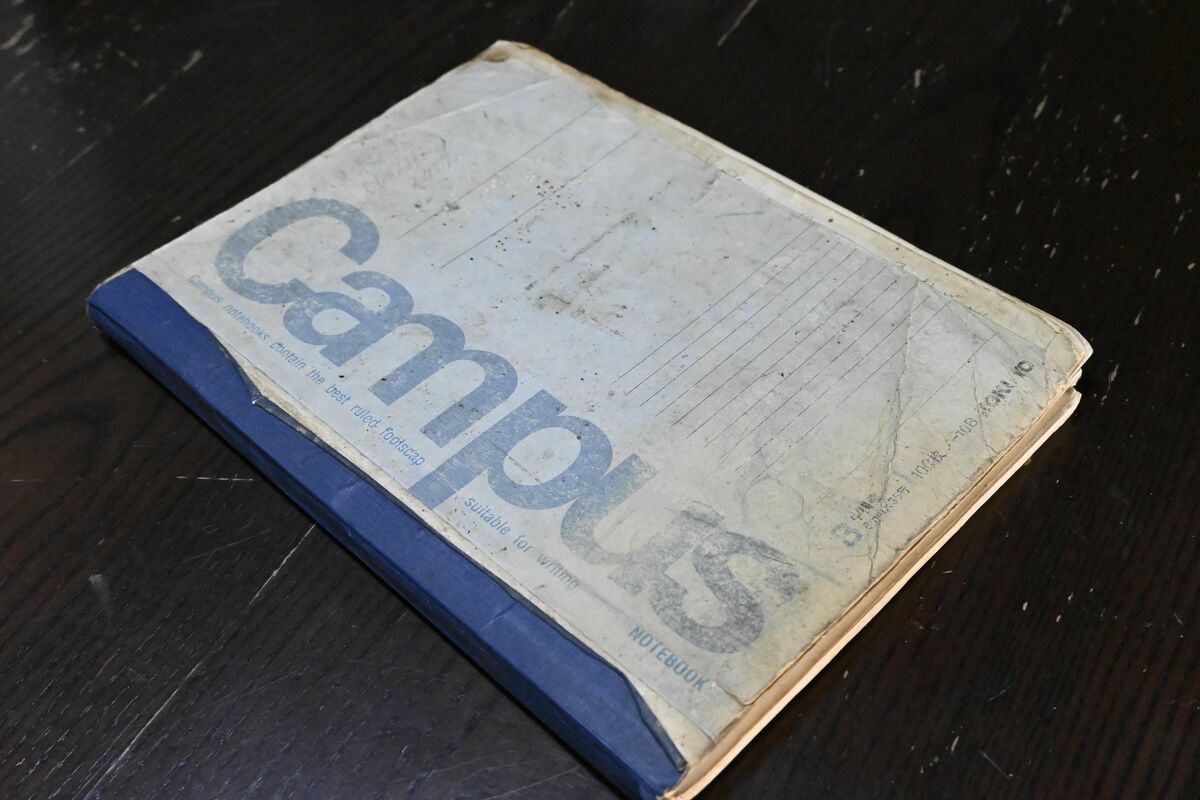 稲葉さんがセブ島での戦争体験などを書き残したノート