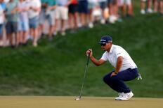 久常涼が暫定首位、松山英樹２位