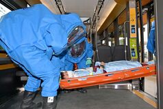 ＬＲＴ開業前に 初のテロ対策訓練　栃木県警と宇都宮市消防局、連携深める