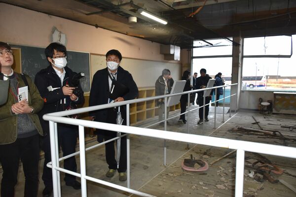 震災遺構の浪江町請戸小