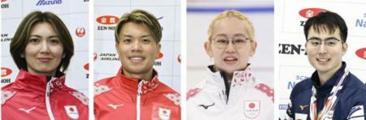 　（左から）吉村紗也香、山口剛史、小穴桃里、青木豪