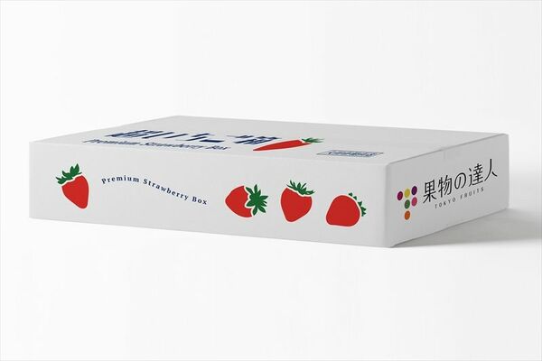 超いちご箱のパッケージデザイン