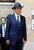 　自民党本部で高市総裁との会談に向かう麻生元首相＝５日午後、東京・永田町