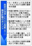 ＡＩ社会変革へ官民投資