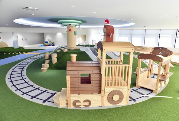 団体客にも開放されるおかっ子ひろば