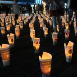 冬の夜彩るキャンドル　２千個に小学生の絵浮かぶ　上三川