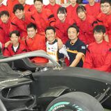 宇都宮出身のレーシングドライバー山本さんが特別授業　母校作新高でレースの魅力伝える