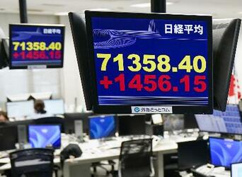 東証、初の7万1000円台
