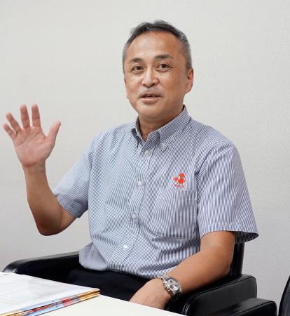 　ふじや食品の中島靖浩さん＝福井県越前市