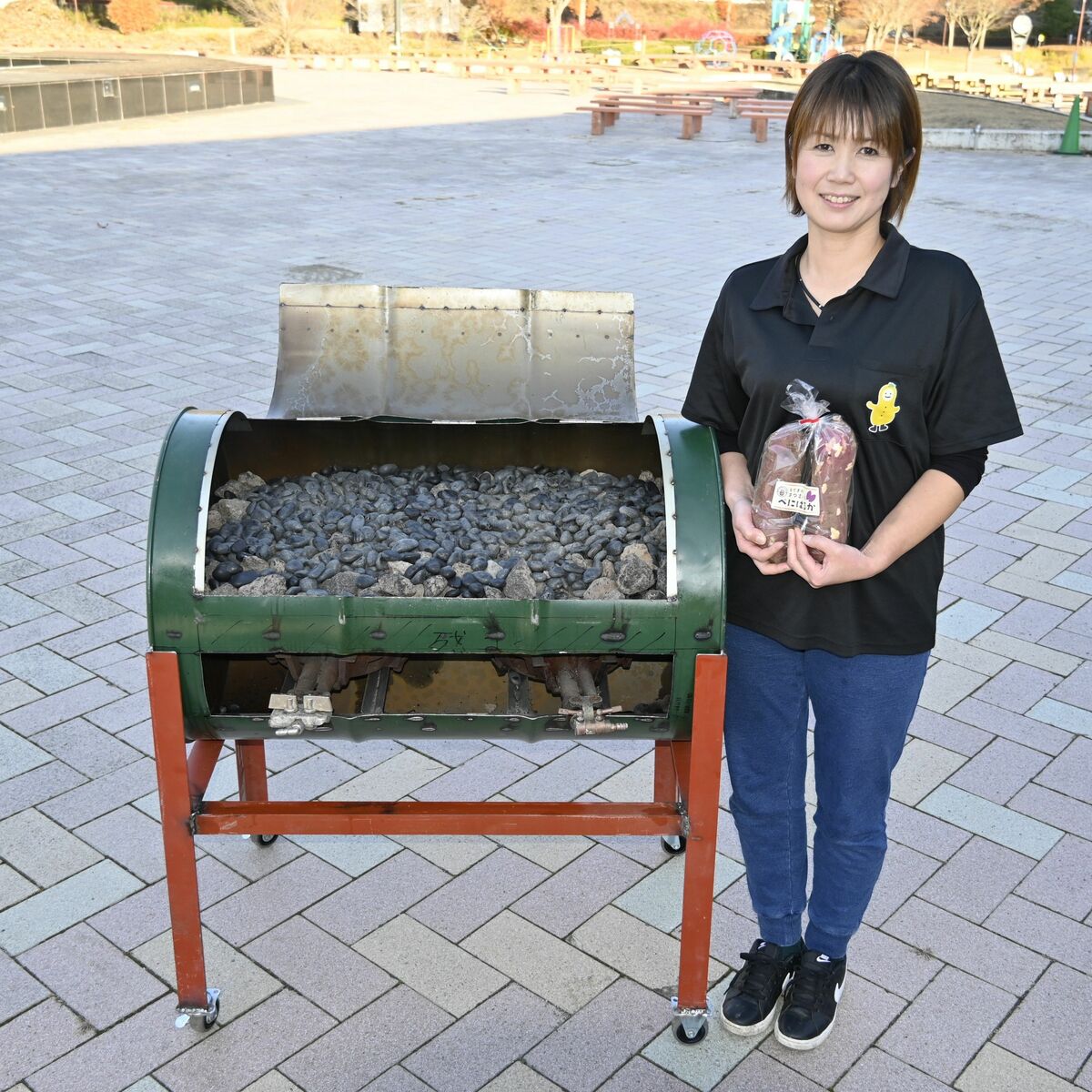 道の駅もてぎ新名物は「ねっとりおいしい」焼き芋？ 29日花火大会で