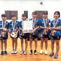 全日本クラブ卓球選手権大会で女子小・中学生が優勝勝ち取る
