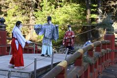 神橋すす払い 清らかに