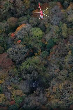 福岡・八女市で３人搭乗機墜落か