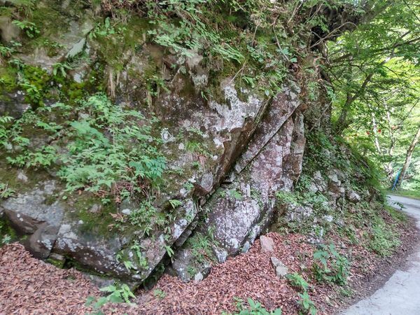 奥日光流紋岩類の地層