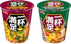 「明星 一杯満足 旨辛チゲ味ヌードル / きつねうどん」8月3日(月)…