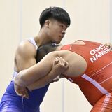 インターハイレスリング男子125キロ級　足利大付・阿部天臥は無念の３位　内海が５位入賞